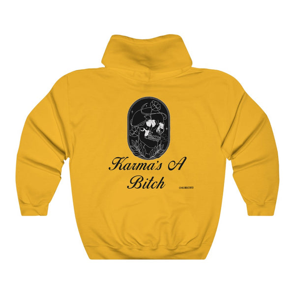 “Karmas A Bitch” Unisex Heavy Blend™ Hooded Sweatshirt