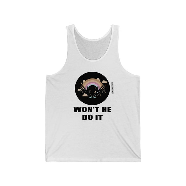 “Won’t He Do It” Unisex Jersey Tank