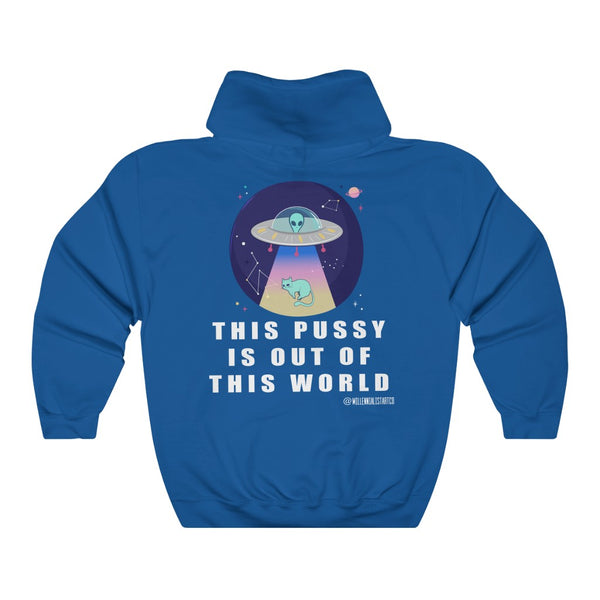 “This Pussy Is Out” Unisex Heavy Blend™ Hooded Sweatshirt