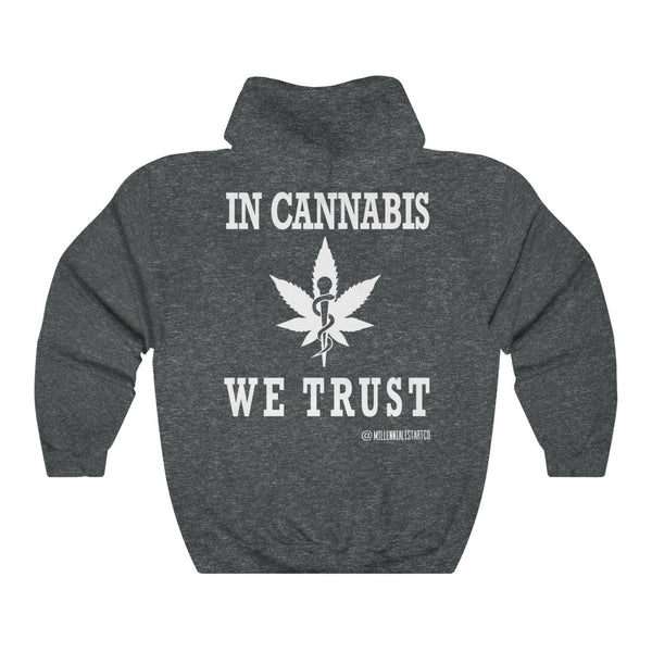 “In Cannabis We Trust” Unisex Heavy Blend™ Hooded Sweatshirt