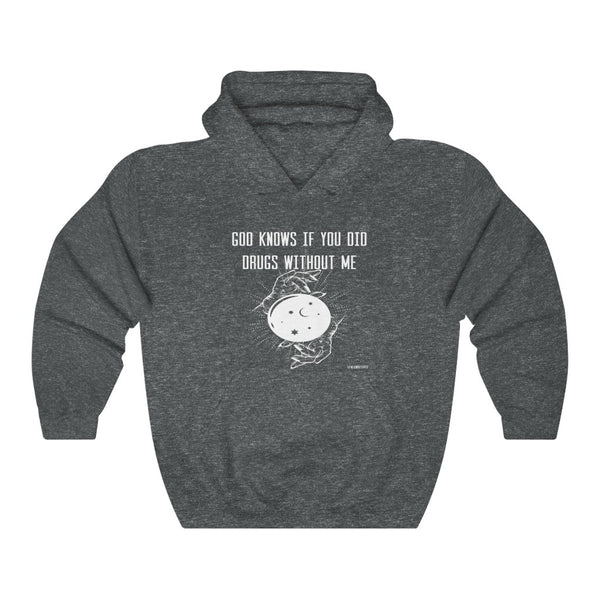 “God Knows Drugs” Unisex Heavy Blend™ Hooded Sweatshirt