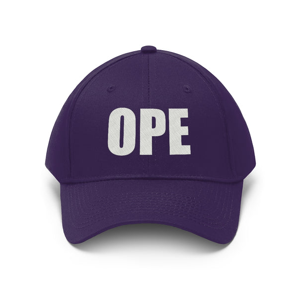 “Ope” Unisex Twill Hat