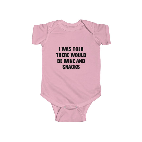 "Wine And Dine" Infant Fine Jersey Bodysuit