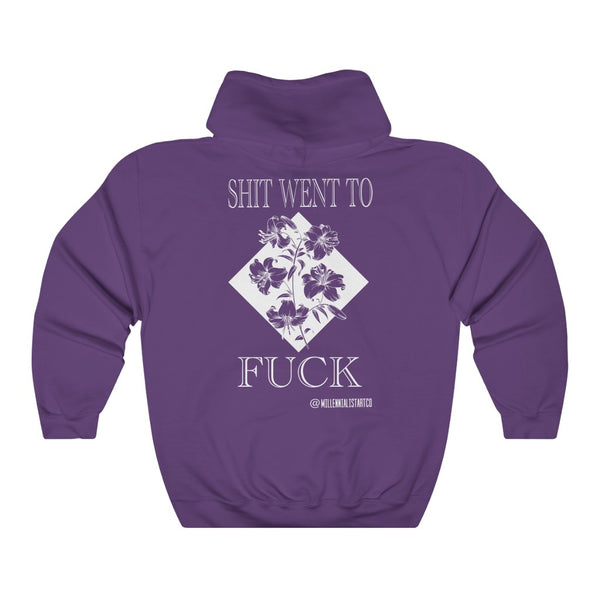 “Shit Went To Fuck” Unisex Heavy Blend™ Hooded Sweatshirt