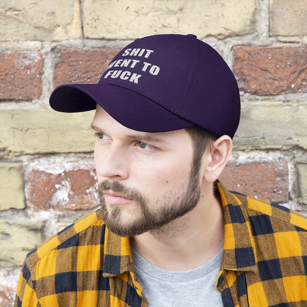 “Shit Went Fuck” Unisex Twill Hat