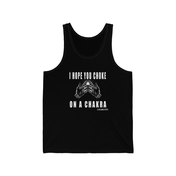 “Choke On A Chakra” Unisex Jersey Tank