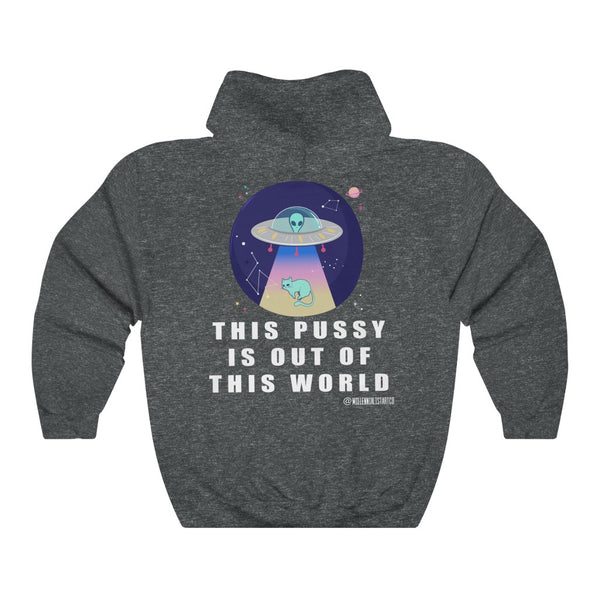 “This Pussy Is Out” Unisex Heavy Blend™ Hooded Sweatshirt