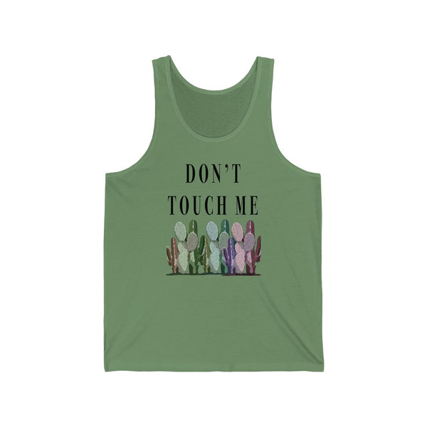 “Don’t Touch Me” Unisex Jersey Tank