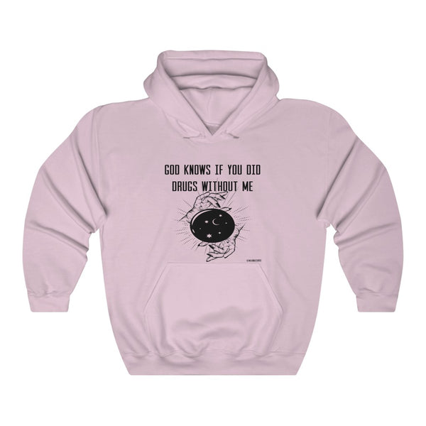 “God Knows Drugs” Unisex Heavy Blend™ Hooded Sweatshirt