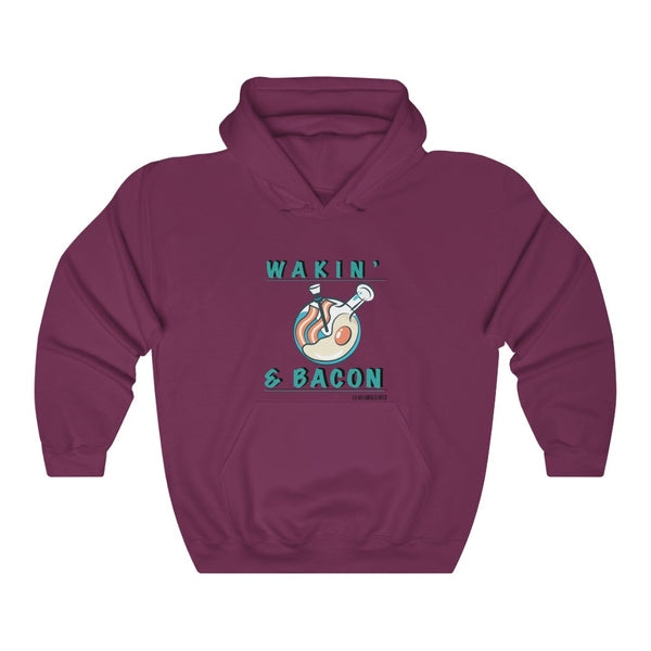 “Wakin & Bacon” 420 Unisex Heavy Blend™ Hooded Sweatshirt