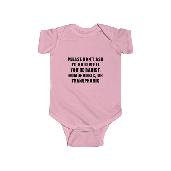 “Don’t Ask” Infant Fine Jersey Bodysuit