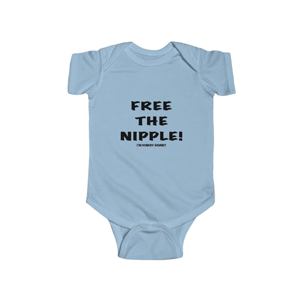 "Free The Nipple" Infant Fine Jersey Bodysuit