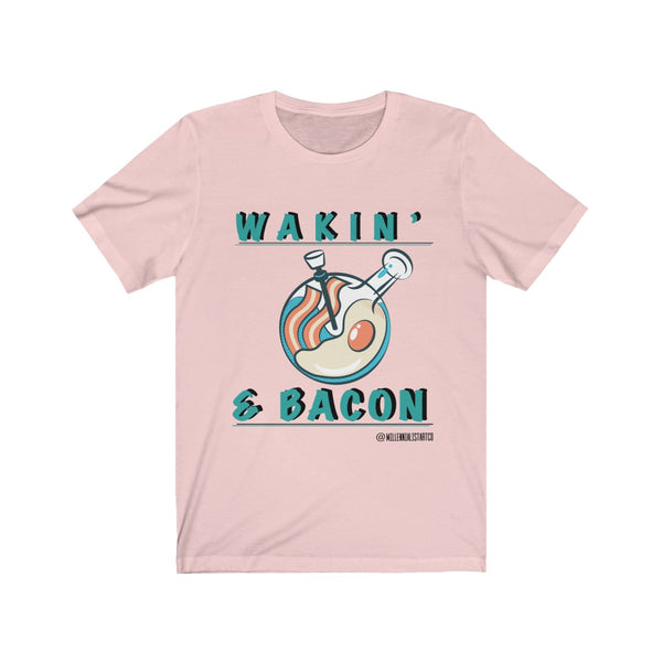 “Wakin And Bacon” Unisex Jersey Short Sleeve Tee