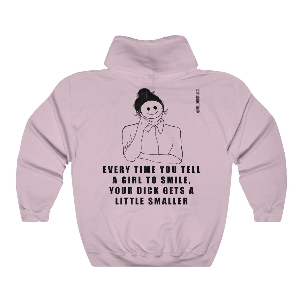 “Stop Telling Girls To Smile” Unisex Heavy Blend™ Hooded Sweatshirt