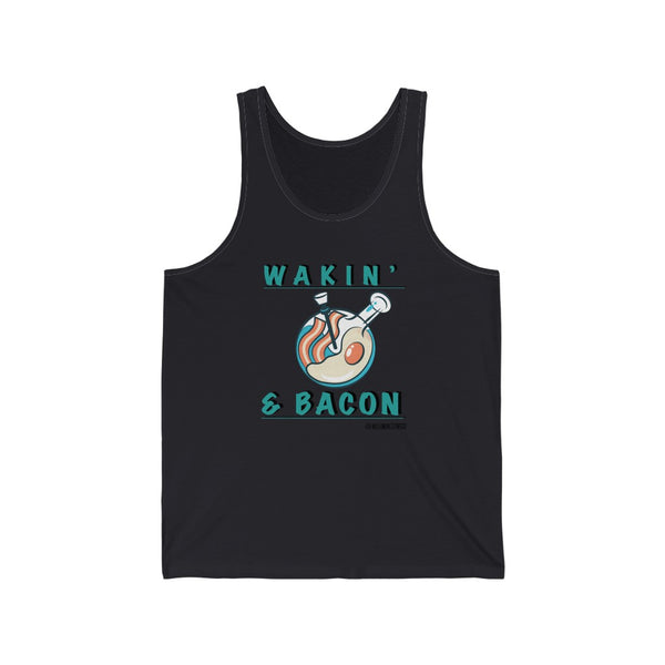 “Wakin & Bacon” Unisex Jersey Tank