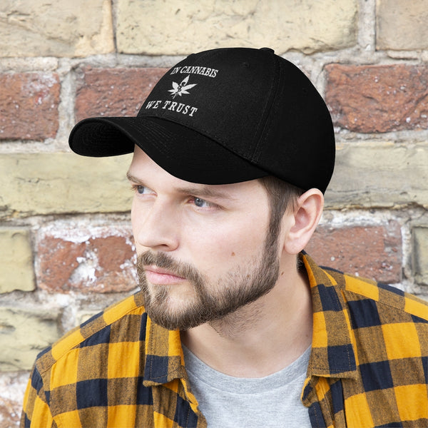 “In Cannabis We Trust” 420 Unisex Twill Hat