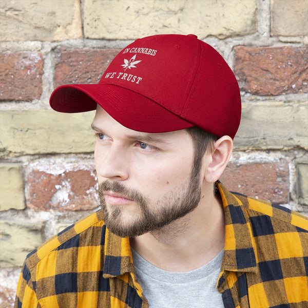 “In Cannabis We Trust” 420 Unisex Twill Hat