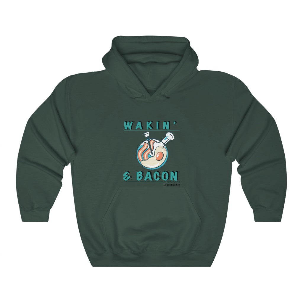 “Wakin & Bacon” 420 Unisex Heavy Blend™ Hooded Sweatshirt