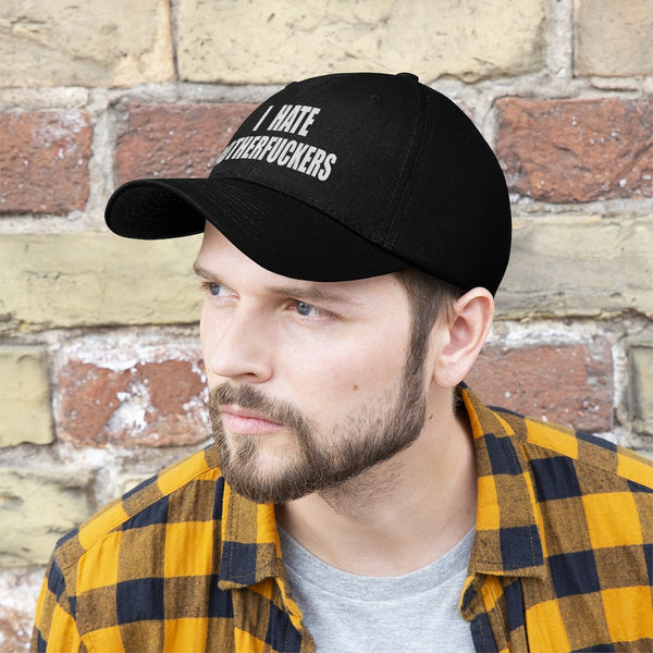 “I Hate Motherfuckers” Unisex Twill Hat