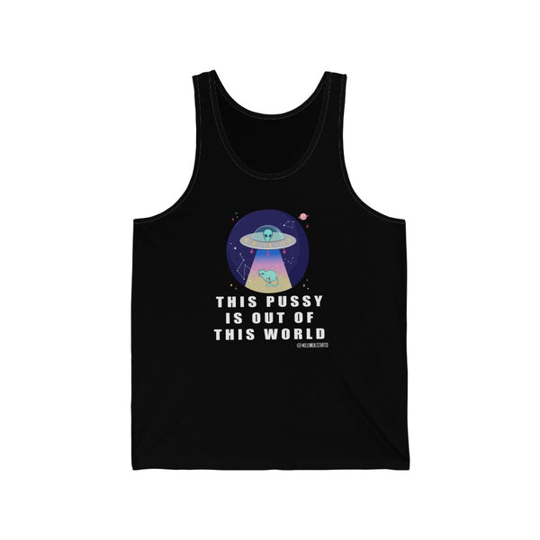 “This Pussy Is Out” Unisex Jersey Tank