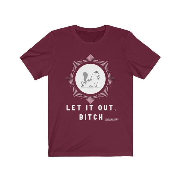 “Let It Out” Unisex Jersey Short Sleeve Tee