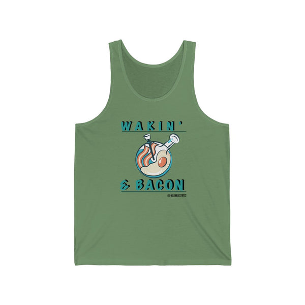 “Wakin & Bacon” Unisex Jersey Tank