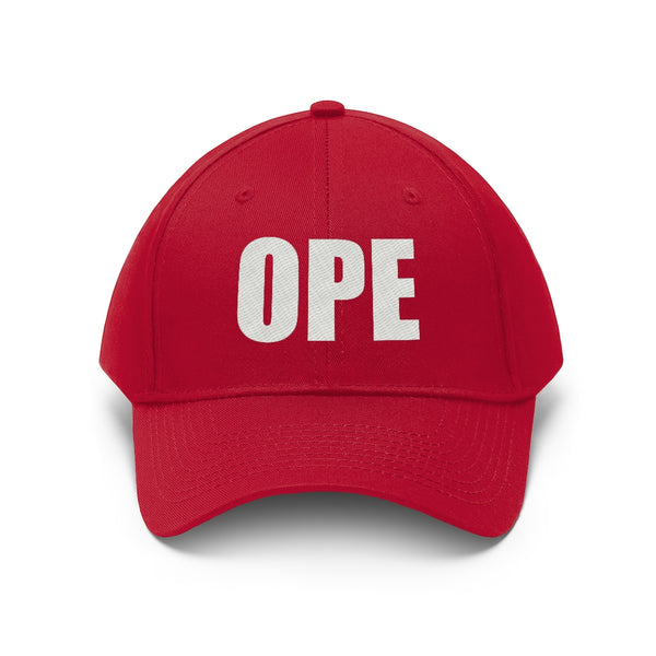 “Ope” Unisex Twill Hat