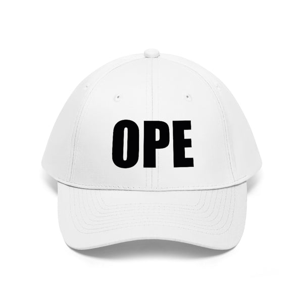 “Ope” Unisex Twill Hat