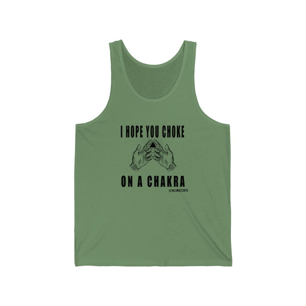 “Choke On A Chakra” Unisex Jersey Tank