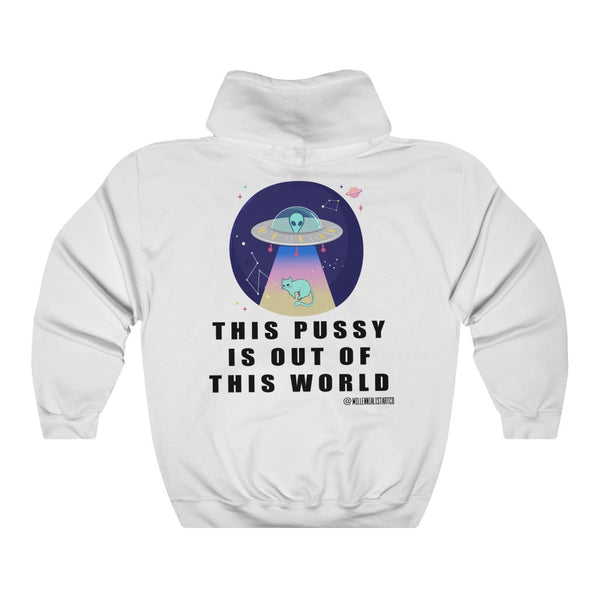 “This Pussy Is Out” Unisex Heavy Blend™ Hooded Sweatshirt