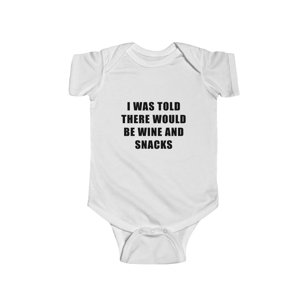 "Wine And Dine" Infant Fine Jersey Bodysuit