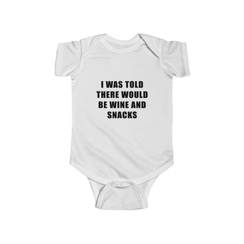 "Wine And Dine" Infant Fine Jersey Bodysuit