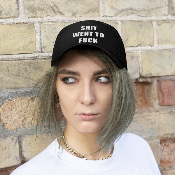 “Shit Went Fuck” Unisex Twill Hat