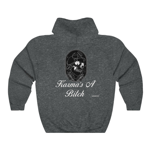 “Karmas A Bitch” Unisex Heavy Blend™ Hooded Sweatshirt