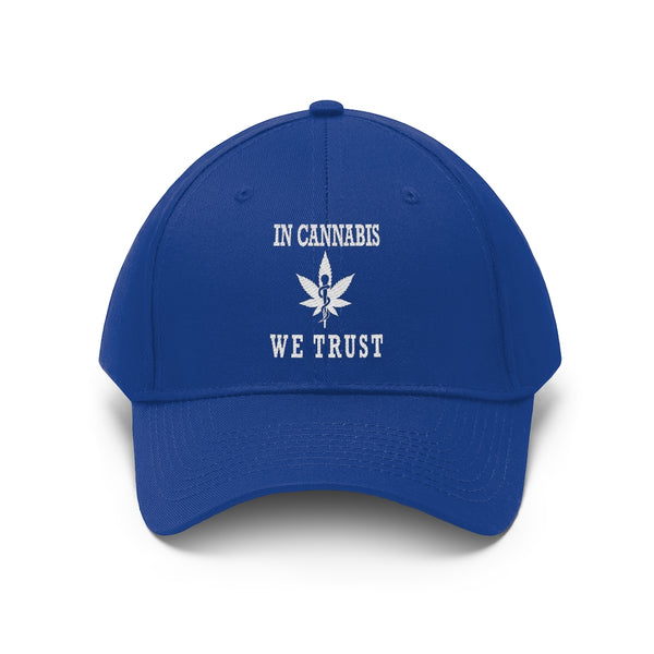 “In Cannabis We Trust” 420 Unisex Twill Hat