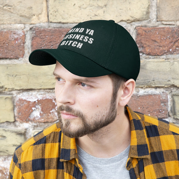 “Mind Ya Business Bitch” Unisex Twill Hat