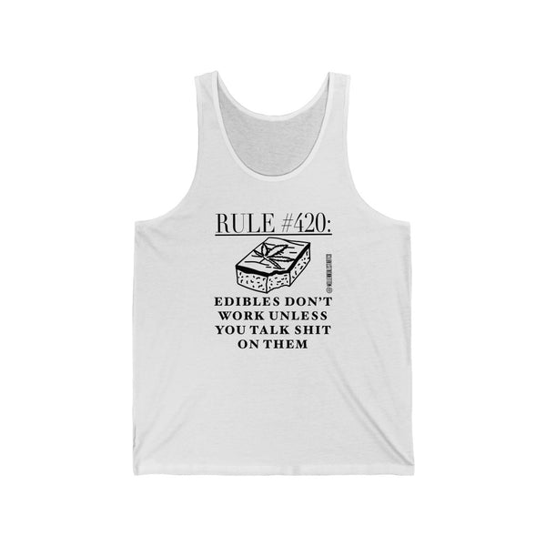 “Edibles Don’t Work...” Unisex Jersey Tank