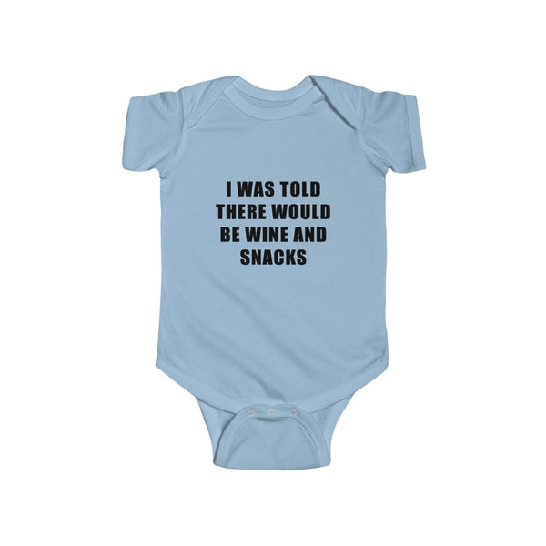 "Wine And Dine" Infant Fine Jersey Bodysuit