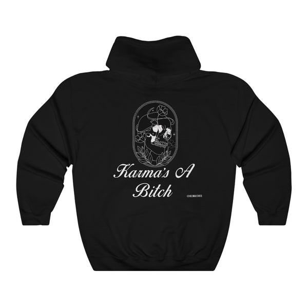 “Karmas A Bitch” Unisex Heavy Blend™ Hooded Sweatshirt