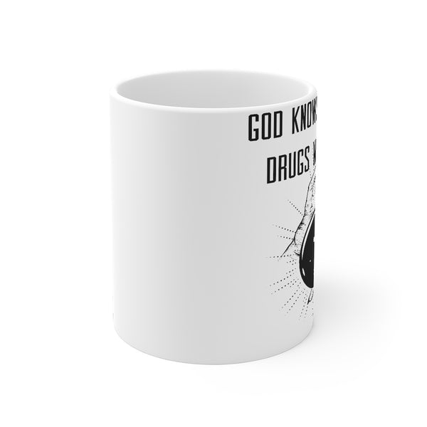 “God Knows Drugs” Mug 11oz