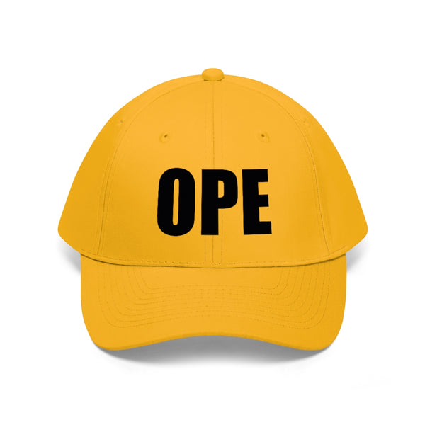 “Ope” Unisex Twill Hat