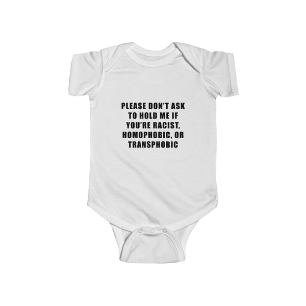 “Don’t Ask” Infant Fine Jersey Bodysuit