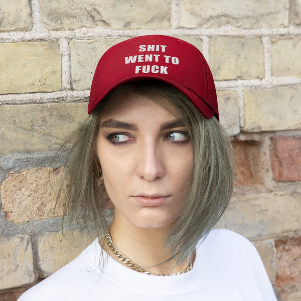 “Shit Went Fuck” Unisex Twill Hat