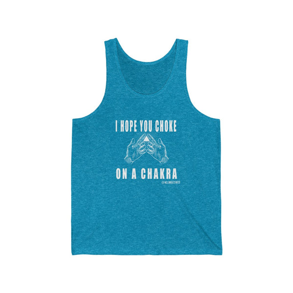 “Choke On A Chakra” Unisex Jersey Tank