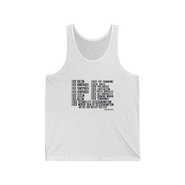 “Fuck XY&Z” Unisex Jersey Tank