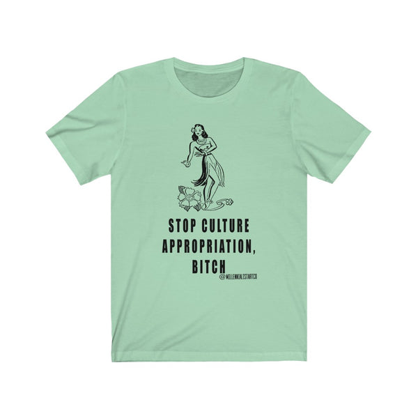 “Stop Culture Appropriation” Unisex Jersey Short Sleeve Tee