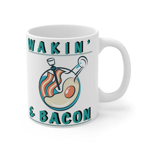 “Wakin & Bacon” Mug 11oz