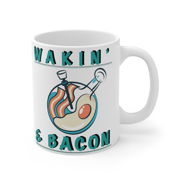 “Wakin & Bacon” Mug 11oz