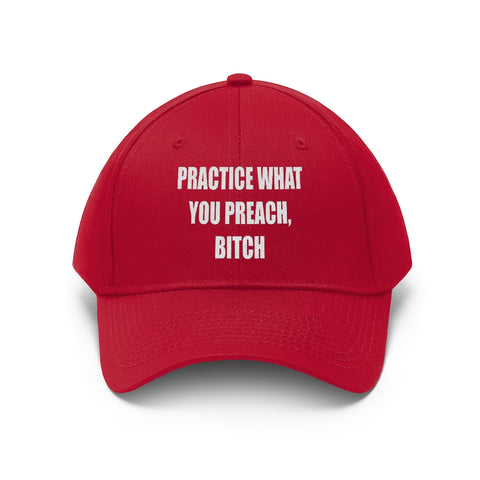 “Practice Bitch” Unisex Twill Hat