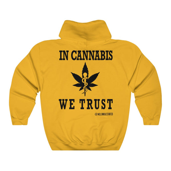 “In Cannabis We Trust” Unisex Heavy Blend™ Hooded Sweatshirt